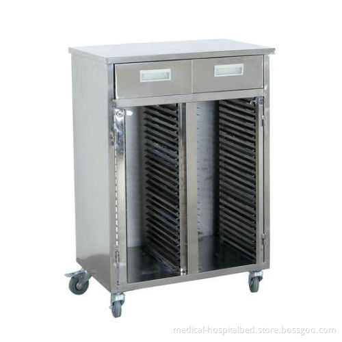 Stainless Steel Medical Trolleys Clip Holding Cart For Rescue